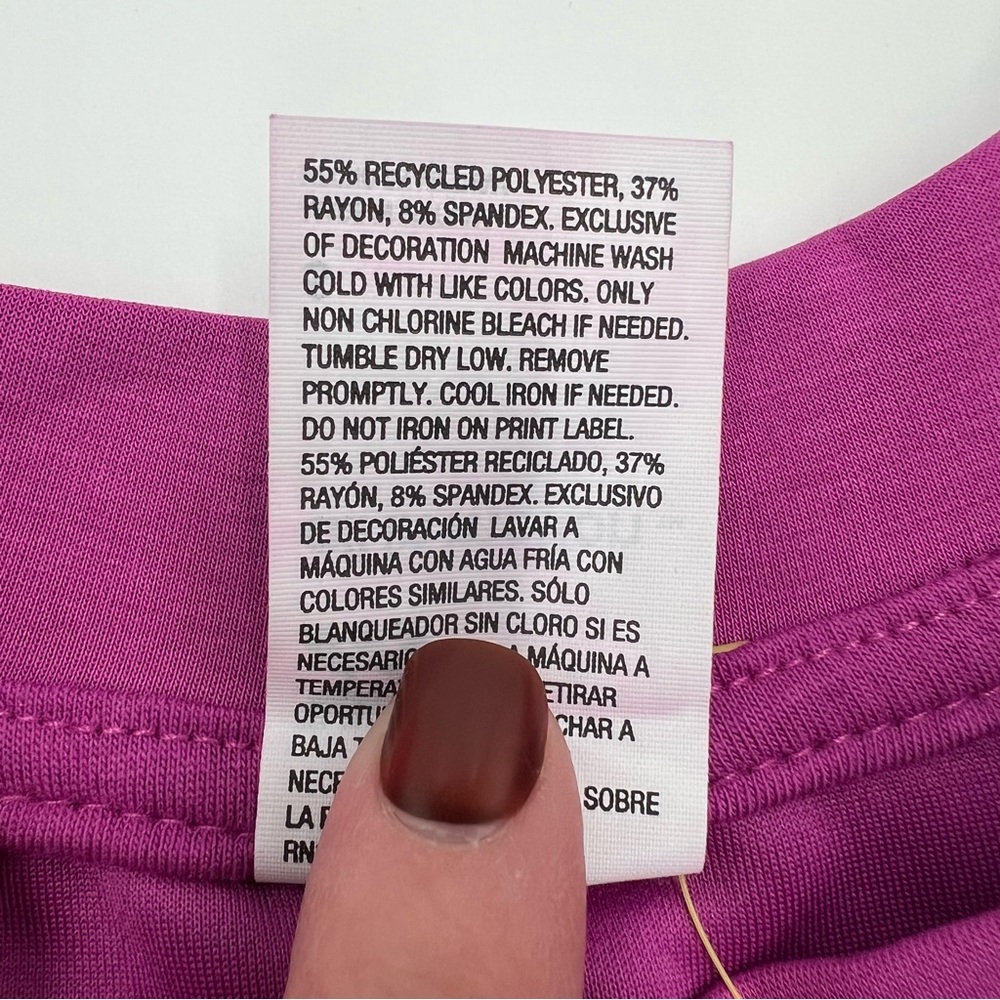 All in motion size small pink & black scuba sweatshirt. Sandwash pickleball crew - Picture 5 of 11